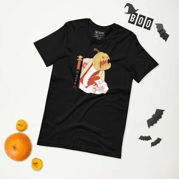 Halloween Pumpkin Japanese Ukiyo-e Unisex T-shirt