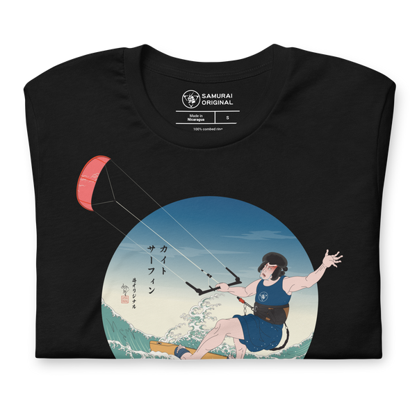 Samurai Kiteboarding Ukiyo-e Unisex T-shirt