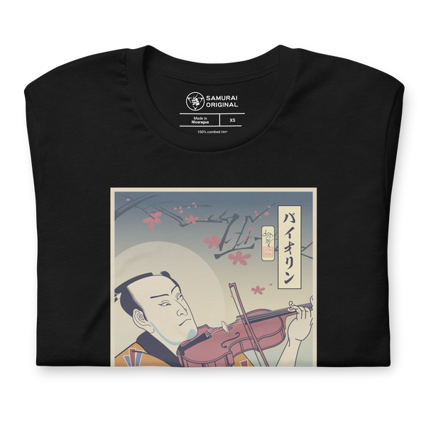 Samurai Violin Music Lover Ukiyo-e Unisex T-Shirt