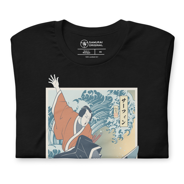 Samurai Surfing Water Sport Ukiyo-e Unisex T-Shirt