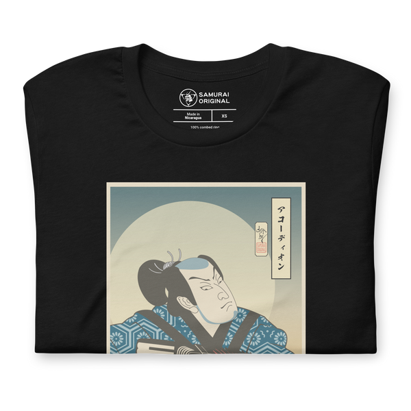 Samurai Accordion Music Japanese Ukiyo-e Unisex T-Shirt