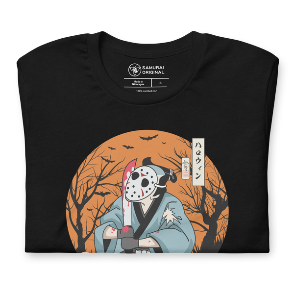 Halloween Samurai Disguise Jason Voorhees Japanese Ukiyo-e Unisex T-Shirt - Samurai Original