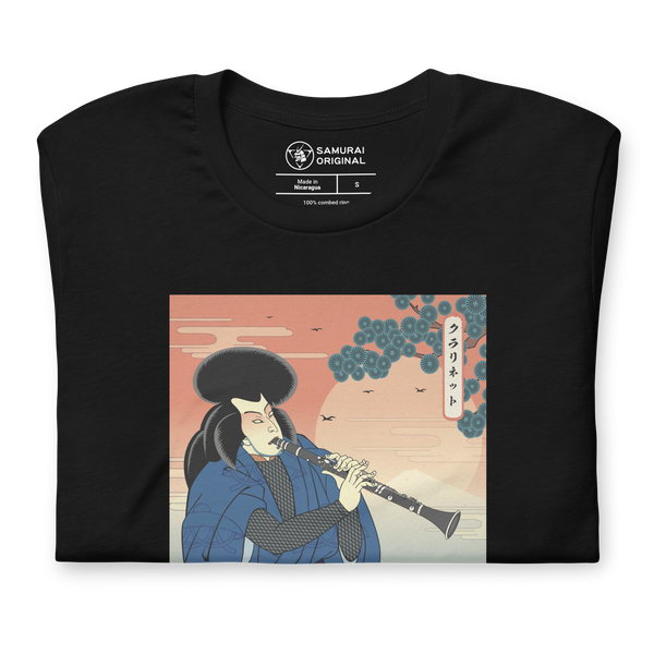 Samurai Clarinet Music Ukiyo-e Unisex T-Shirt