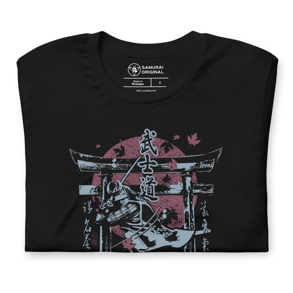 Samurai & Torii Gate Temple Japanese Unisex T-Shirt
