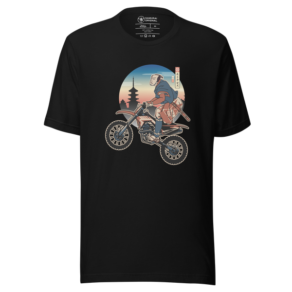 Samurai Dirt Bike 2 Motocross Ukiyo-e Unisex T-Shirt