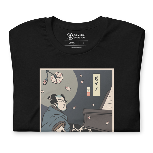 Samurai Piano Classical Music Ukiyo-e Unisex T-Shirt