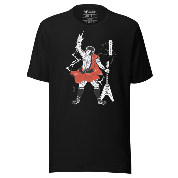 Samurai Rock and Roll Ukiyo-e Unisex T-shirt