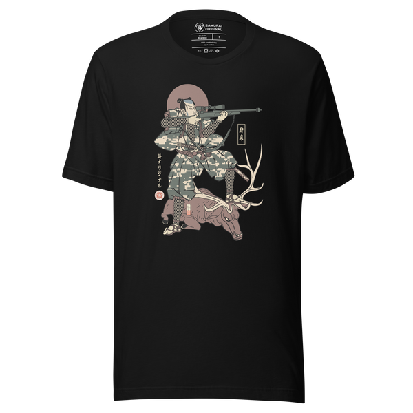 Samurai Hunting Prey Ukiyo-e Unisex T-Shirt