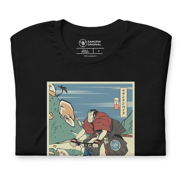 Samurai Mountain Bike Ukiyo-e Unisex T-Shirt