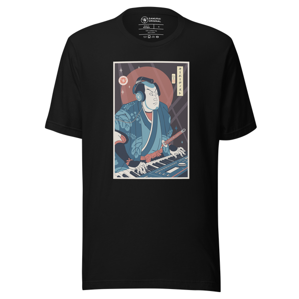Samurai Keyboardist Player Music Ukiyo-e Unisex T-Shirt