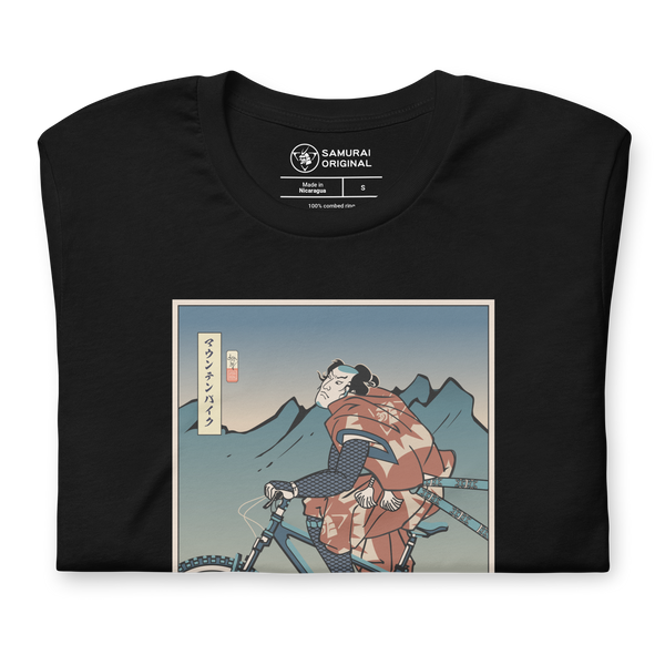 Samurai Mountain Bike 2 Ukiyo-e Unisex T-Shirt