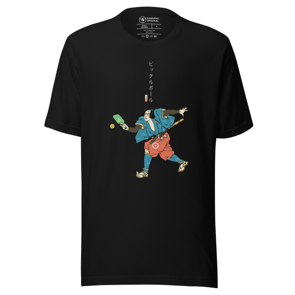Samurai Play Pickleball Ukiyo-e Unisex T-Shirt