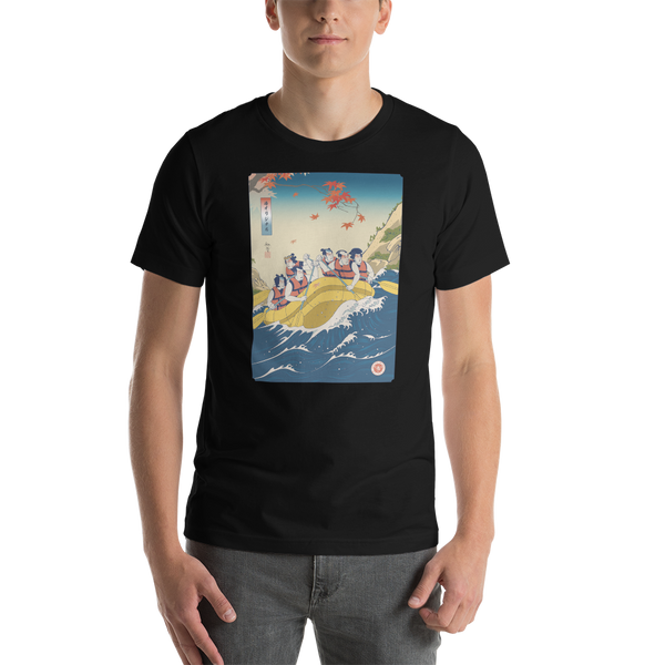 Samurai Rafting Ukiyo-e Unisex T-shirt