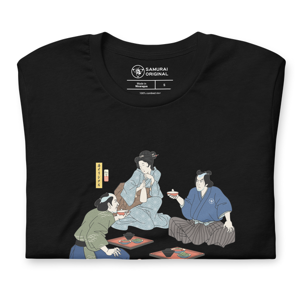 Samurai Drinking Sake Ukiyo-e Unisex T-Shirt