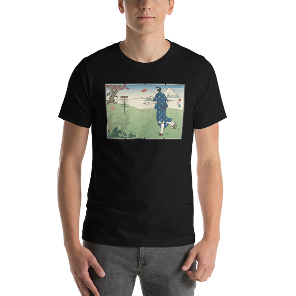 Samurai Disc Golf Ukiyo-e Unisex T-shirt