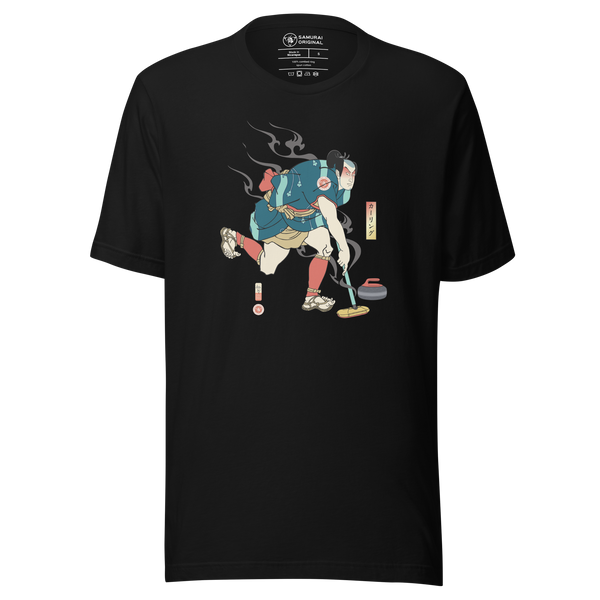 Samurai Play Curling Ukiyo-e Unisex T-Shirt