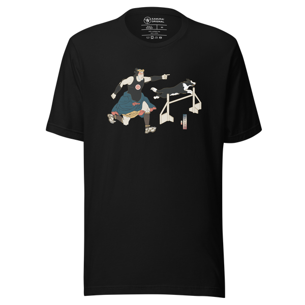 Samurai Trainer Dog Ukiyo-e Unisex T-shirt
