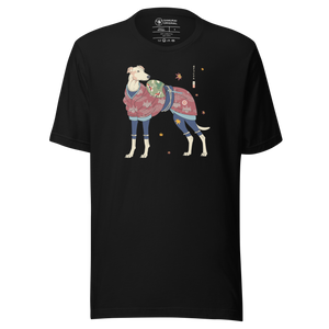 Greyhound Dog Funny Japanese Ukiyo-e Unisex T-shirt - Samurai Original