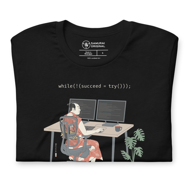 Samurai Programmer Ukiyo-e 6 Unisex t-shirt