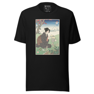 Geisha Gardening Japanese Ukiyo-e Unisex T-shirt - Samurai Original