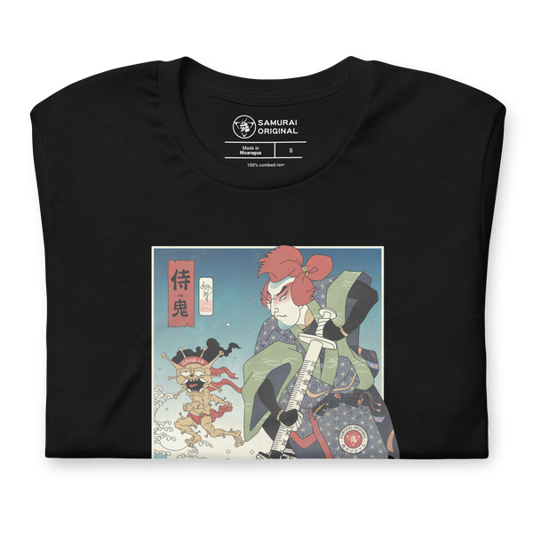 Samurai vs Demon Covid Ukiyo-e Unisex T-Shirt