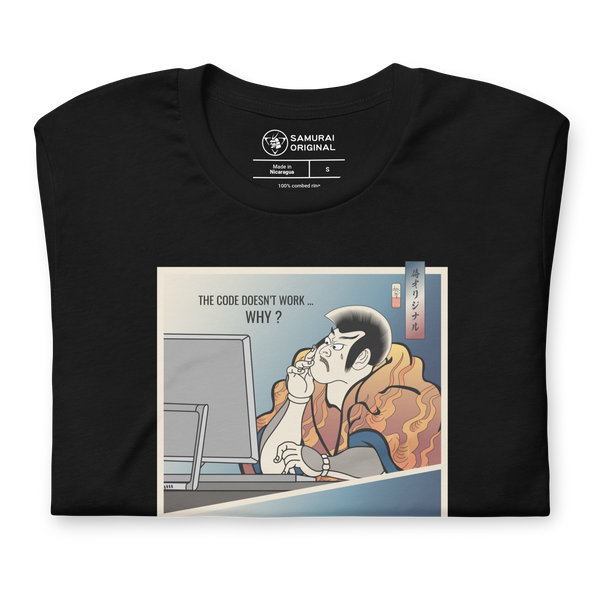 Samurai Programmer 5 Computer Science Ukiyo-e Unisex t-shirt - Samurai Original