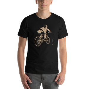 Samurai Bicycle Japanese Ukiyo-e Unisex T-shirt 2 - Samurai Original