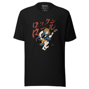Bassist Samurai Japanese Ukiyo-e Unisex T-shirt 11 - Samurai Original