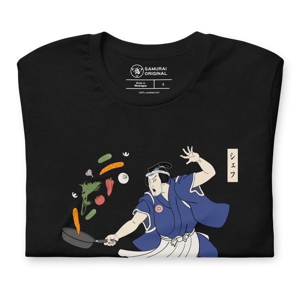 Samurai Chef Japanese Ukiyo-e  Unisex T-shirt 4