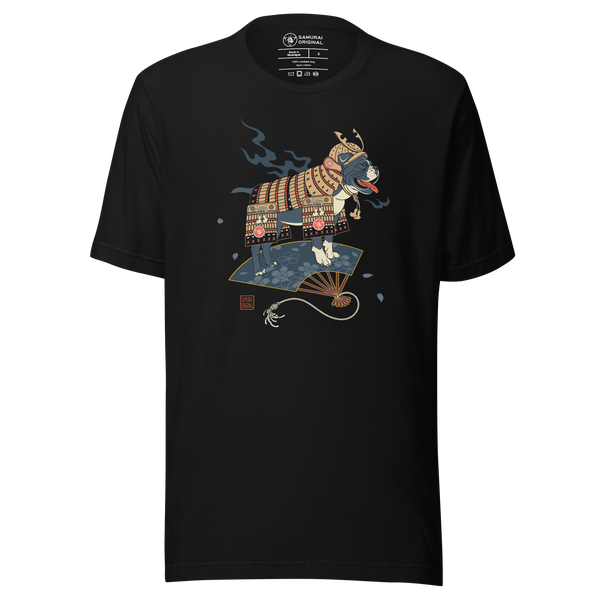 Samurai Bulldog Japanese Ukiyo-e Unisex T-shirt