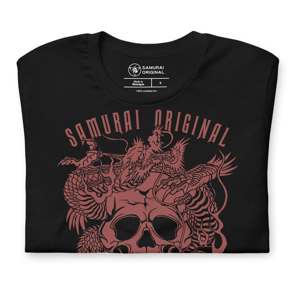 Dragon and Skull Japanese Ukiyo-e Unisex T-shirt