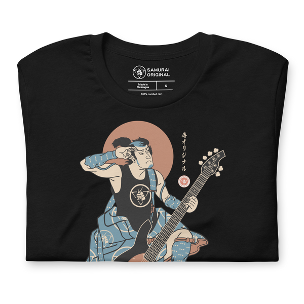 Samurai Bassist Player 6 Music Ukiyo-e Unisex T-Shirt