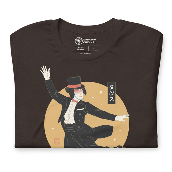 Samurai Dancing Ukiyo-e Japanese Unisex t-shirt