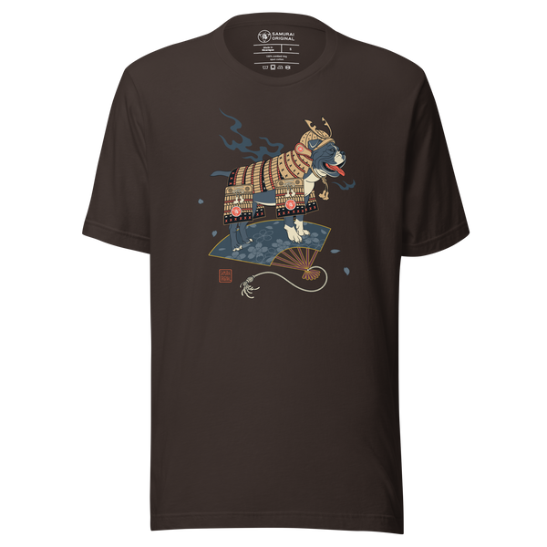 Samurai Bulldog Japanese Ukiyo-e Unisex T-shirt