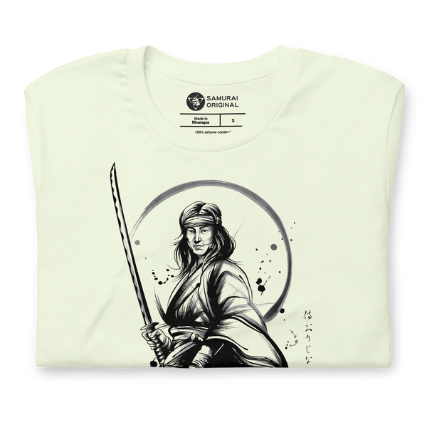 Female Samurai Sumi-e Japanese Ink Unisex T-shirt