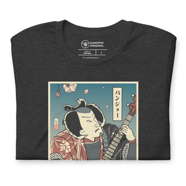 Samurai Banjo Player Music Ukiyo-e Unisex T-Shirt