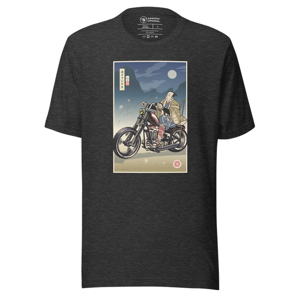 Samurai Chopper Motorcycle Ukiyo-e Unisex T-Shirt