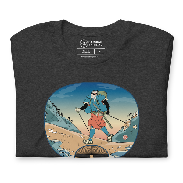 Samurai Trekking Ukiyo-e Unisex t-shirt