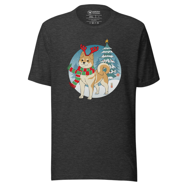 Dog Shiba Funny Christmas Japanese Ukiyo-e Unisex T-Shirt
