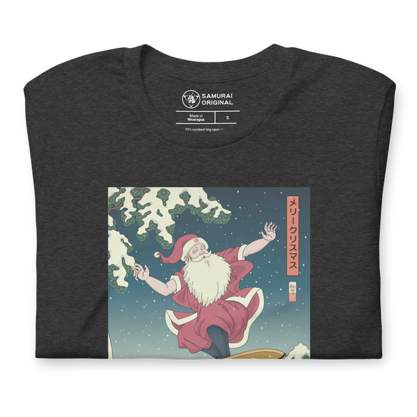 Santa Claus Merry Christmas 2 Ukiyo-e Unisex T-Shirt - Samurai Original