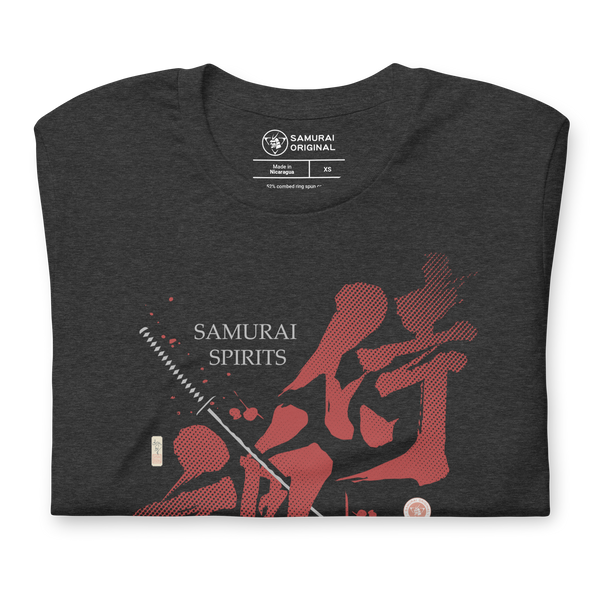 Samurai Spirits Kanji Calligraphy Unisex T-Shirt