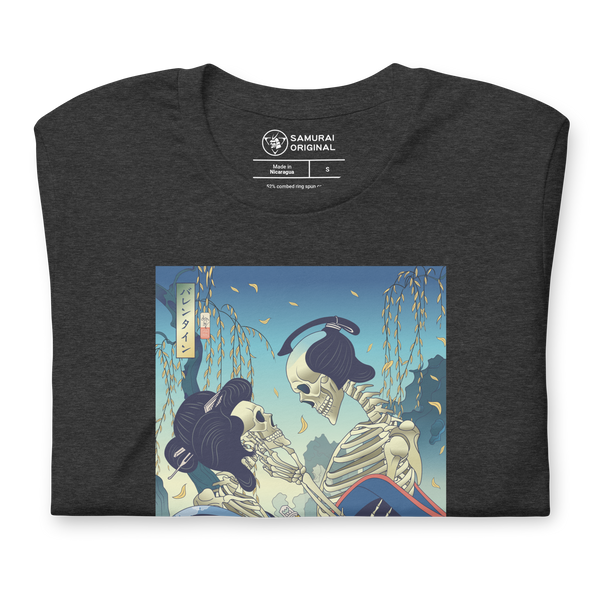 Skeleton Samurai & Geisha Gift For Valentine Unisex T-Shirt