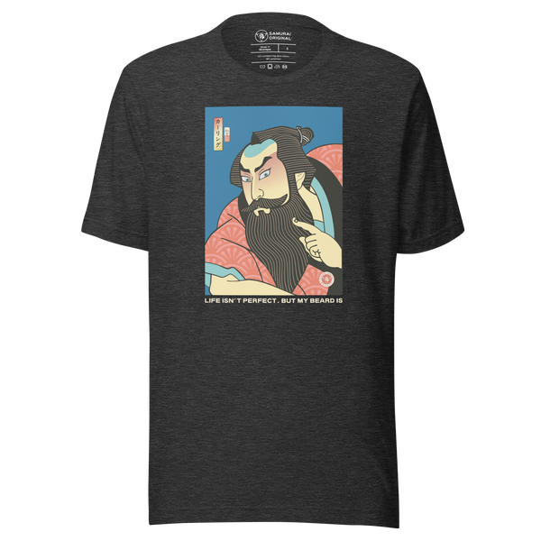 Samurai & Beard Japanese Ukiyo-e Unisex T-Shirt