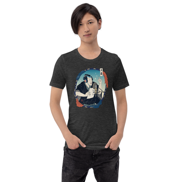 Samurai Voice Actor Japanese Ukiyo-e Unisex T-shirt 3