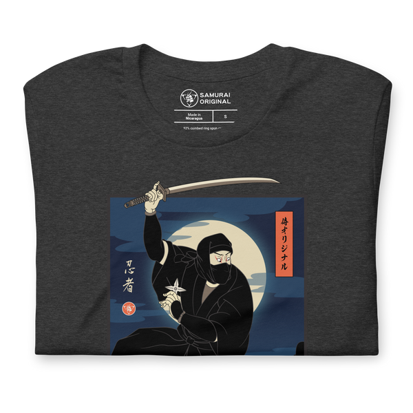 Ninja Japanese Ukiyo-e Unisex T-shirt - Samurai Original