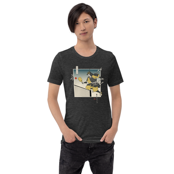 Samurai Pickleball Japanese Ukiyo-e Unisex T-shirt 3