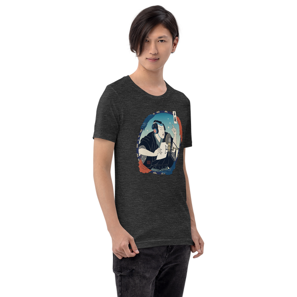 Samurai Voice Actor Japanese Ukiyo-e Unisex T-shirt 3