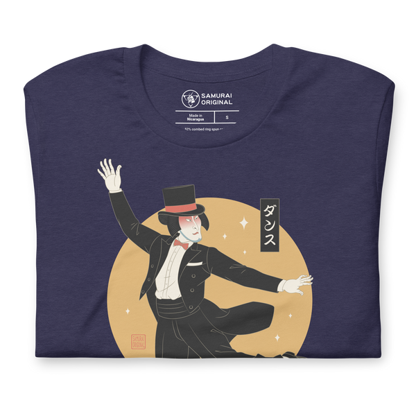 Samurai Dancing Ukiyo-e Japanese Unisex t-shirt