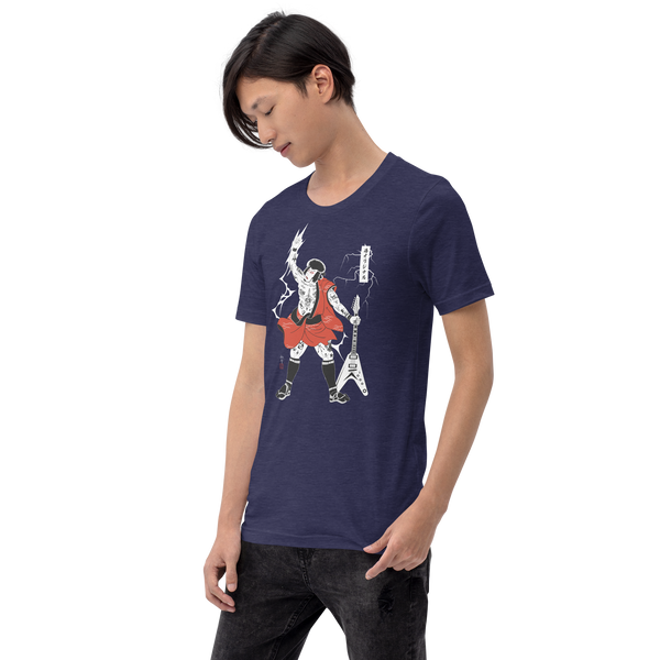 Samurai Rock and Roll Ukiyo-e Unisex T-shirt