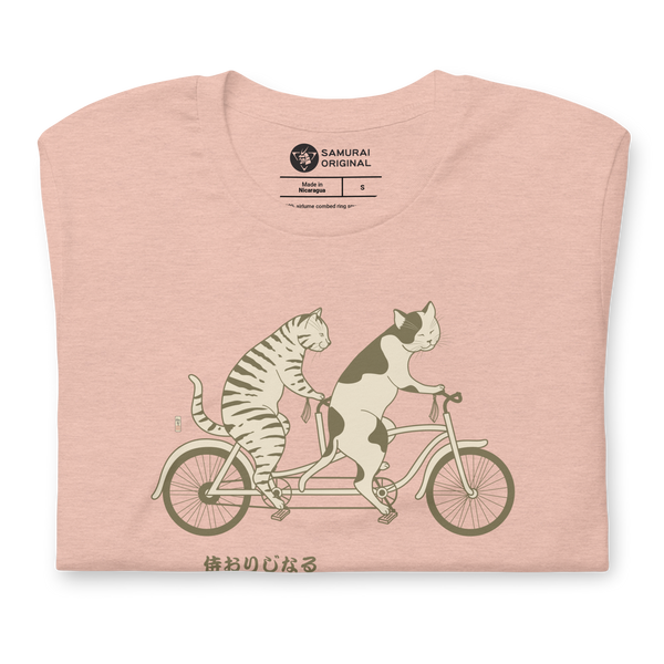 Cat Ride Funny Japanese Ukiyo-e Unisex T-shirt